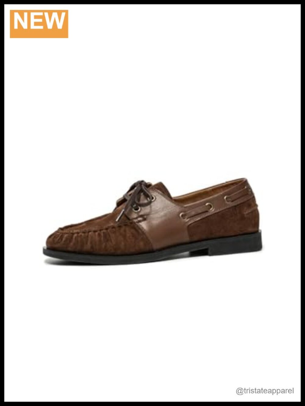 Women's Suede Loafers Lace Up Casual Boat Shoes
